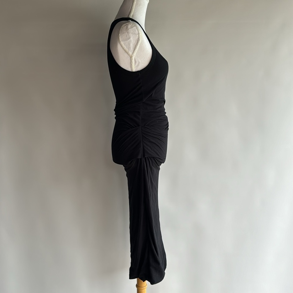 James Perse Black Midi Length Tank Dress - sz 2 - Picture 5 of 8
